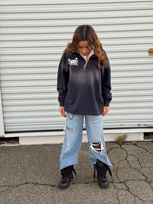 Sun-Faded Quarter Zip